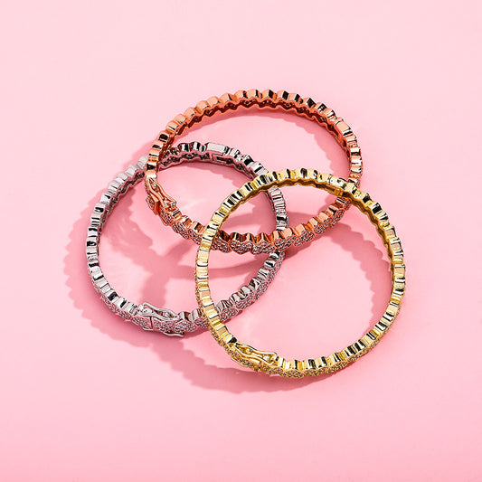 Ice Stone 7mm Heart Cuban Link Bracelet