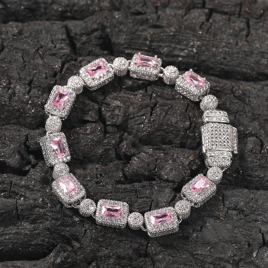 Ice Stone European Gold Plated Tennis Bracelet