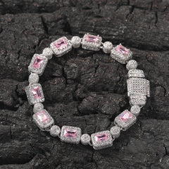 Ice Stone European Gold Plated Tennis Bracelet