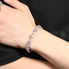 Ice Stone European Gold Plated Tennis Bracelet