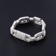 Ice Stone 14mm Coffee Beans Bling Bracelet