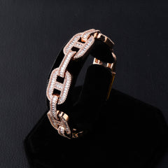 Ice Stone 14mm Coffee Beans Bling Bracelet