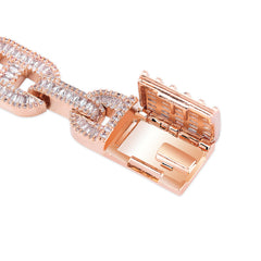 Ice Stone 14mm Coffee Beans Bling Bracelet