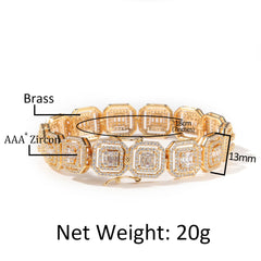 Ice Stone Iced Out 13mm 18K Bracelet