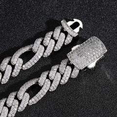 Ice Stone 12mm Cuban Diamond Chain Bracelet
