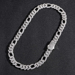 Ice Stone 12mm Cuban Diamond Chain Bracelet