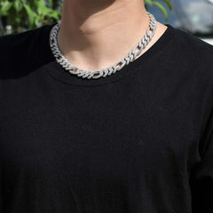 Ice Stone 12mm Cuban Diamond Chain Bracelet