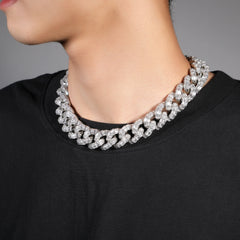 Ice Stone Iced Out 20mm Punk Bracelet