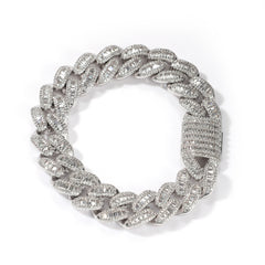 Ice Stone 14mm CZ Baguette Iced Bracelet