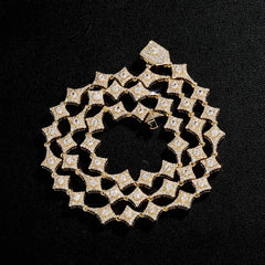 Ice Stone 10mm Rhombus Diamond Tennis Chain