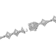 Ice Stone 10mm Rhombus Diamond Tennis Chain