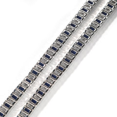 Ice Stone 8mm Square Diamond Tennis Bracelet