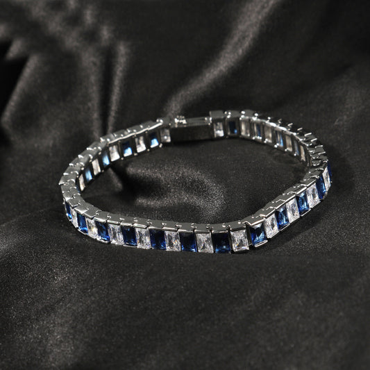Ice Stone 8mm Square Diamond Tennis Bracelet