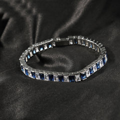Ice Stone 8mm Square Diamond Tennis Bracelet