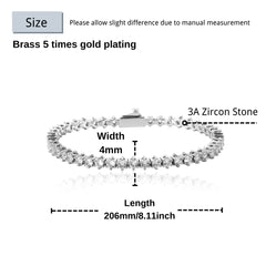 Ice Stone Gold Plated AAA CZ Women’s Bracelet