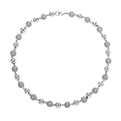 Ice Stone 6mm 8mm Punk Style Ball Bracelet