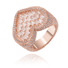 Ice Stone Baguette Diamond Custom Name Necklace