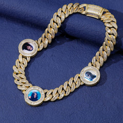 Ice Stone Iced Out Custom Photo Cuban Necklace