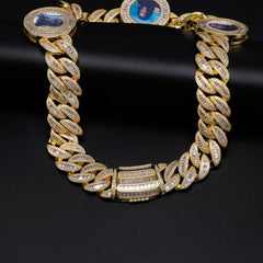 Ice Stone Iced Out Custom Photo Cuban Necklace