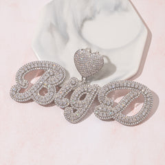 Ice Stone Iced Out Hip Hop Custom Name Necklace