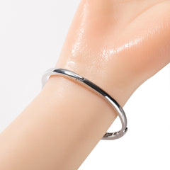 Ice Stone Valentines Thin Baguette Bangle Bracelet Women