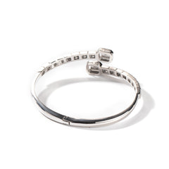 Ice Stone Valentines Thin Baguette Bangle Bracelet Women