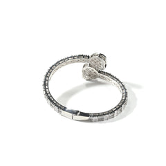 Ice Stone Hip Hop Heart Bangle Ring Set