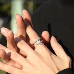 Ice Stone Iced Out Sword Ring Bangle Set