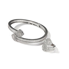Ice Stone Iced Out Baguette Diamond Heart Bracelet