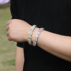 Ice Stone Luxurious Iced Out Baguette Diamond Bracelet