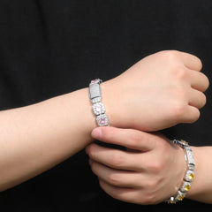 Ice Stone Luxurious Iced Out Baguette Diamond Bracelet