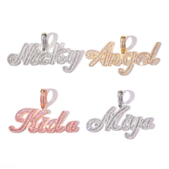 Ice Stone Brush Font Baguette Heart Tennis Necklace