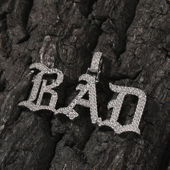 Ice Stone Vintage Greek Letter Two Rows CZ Necklace