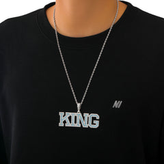 Ice Stone Iced Out Colorful CZ Letters Pendant