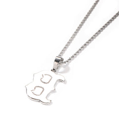 ICE STONE Iced Out Luminous Brass Gold Plated Pendant Necklace