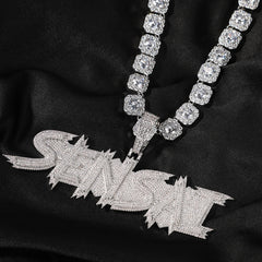 Ice Stone Full Iced Out 5A CZ Custom Necklace