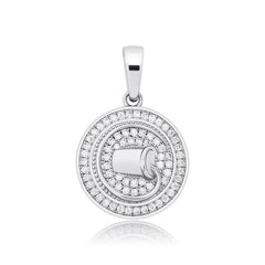 Ice Stone 18K Gold Horoscope Zodiac Pendant Necklace