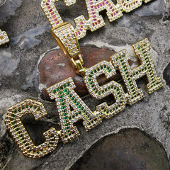 Ice Stone Personalized Night Light Font Necklace