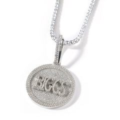 Ice Stone New Arrival DIY Rotating Letter Necklace