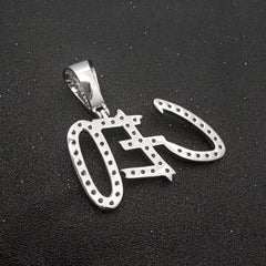 Ice Stone Hip Hop Iced Out Custom Cursive Necklace