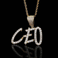 Ice Stone Hip Hop Iced Out Custom Cursive Necklace