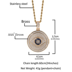 Ice Stone Luxury Hip Hop Custom Picture Pendant Necklace