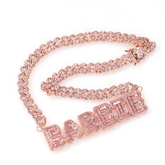 Ice Stone Miami Baguette Custom Letter Tennis Chain