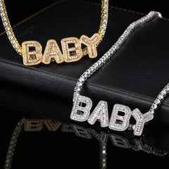 Ice Stone Miami Baguette Custom Letter Tennis Chain