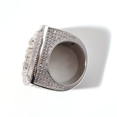 Ice Stone Custom Iced Out Bling Letter Ring
