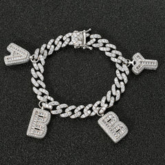 Ice Stone 9mm Cuban Chain CZ Baguette Personalized Necklace
