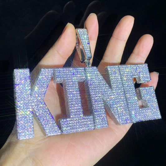 Ice Stone Custom Hip Hop Iced Out Name Pendant Necklace