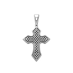Ice Stone Fashion Cross Pendant Necklace 18K Gold