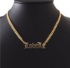 Ice Stone High Quality 14K Gold Plated Custom Name Necklace