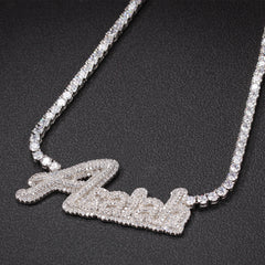 Ice Stone Luxury Iced Out Custom Name Necklace
